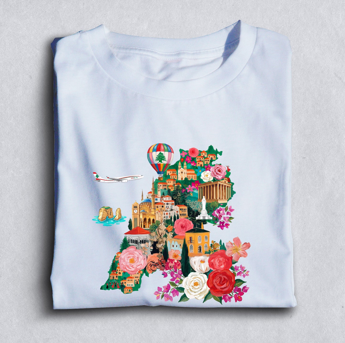 Lebanon Map Heritage Tee | 100% Supima Cotton